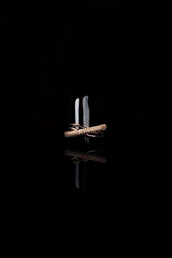 Mayrake Copper Plated Finger Ring Jewellery with AD - Mayrake.in