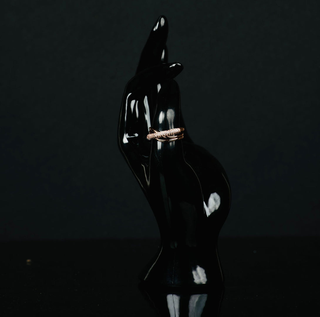 Mayrake Copper Plated Finger Ring with AD - Mayrake.in