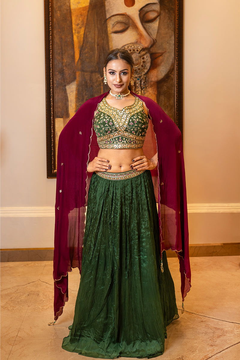 Pearl Emerald Kundan Stone Choker - Mayrake.in