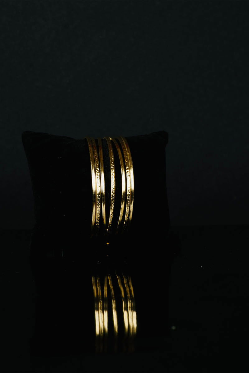 Premium Golden Layered Cuff Metal Bracelets - Mayrake.in