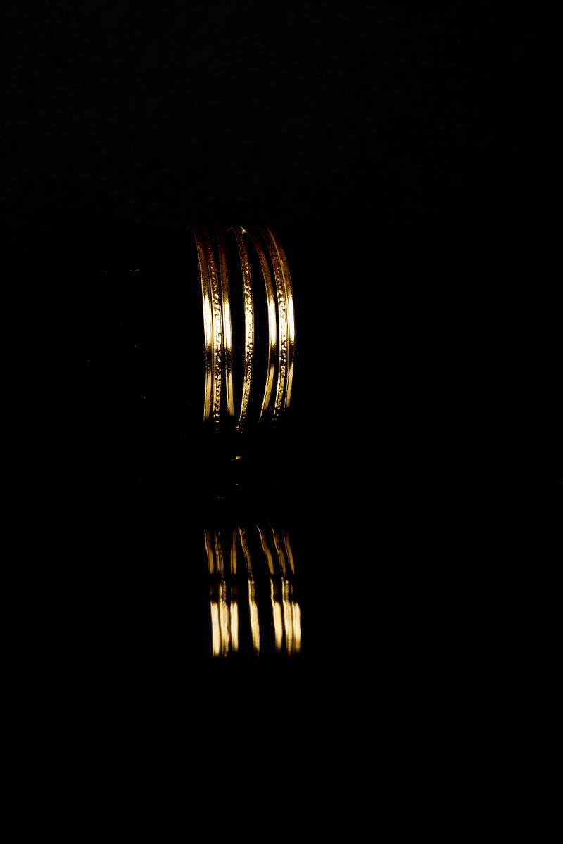 Premium Golden Layered Cuff Metal Bracelets - Mayrake.in