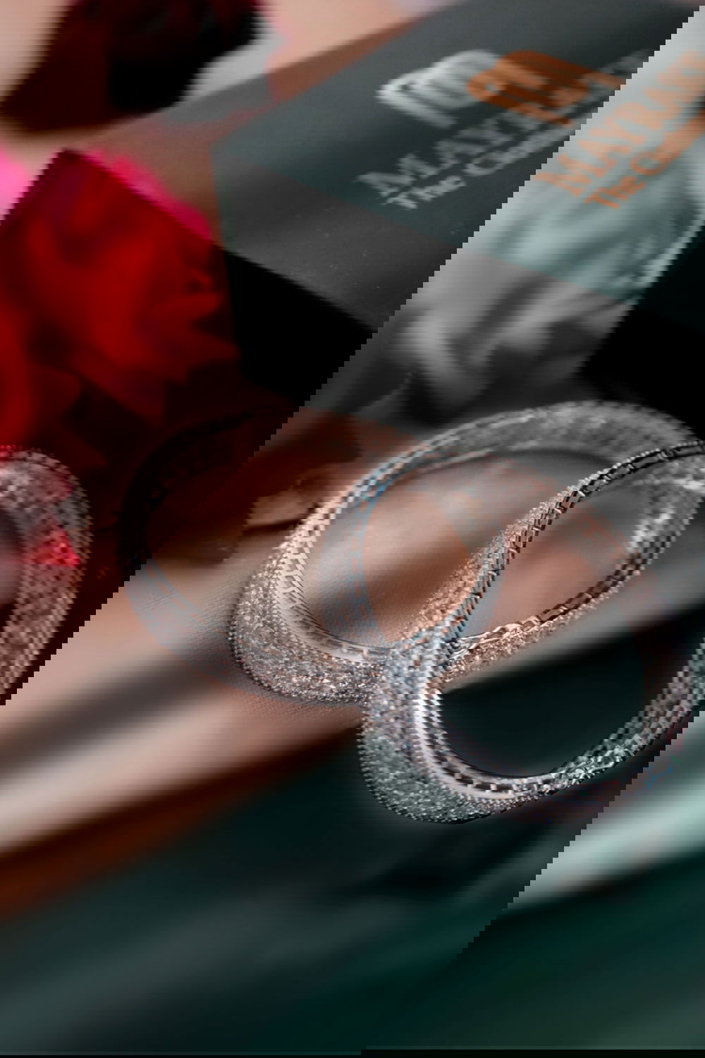 Sparkling American Diamond Jewellery Bangles Set with Shimmering Stones and Link Lock Design - Mayrake.in