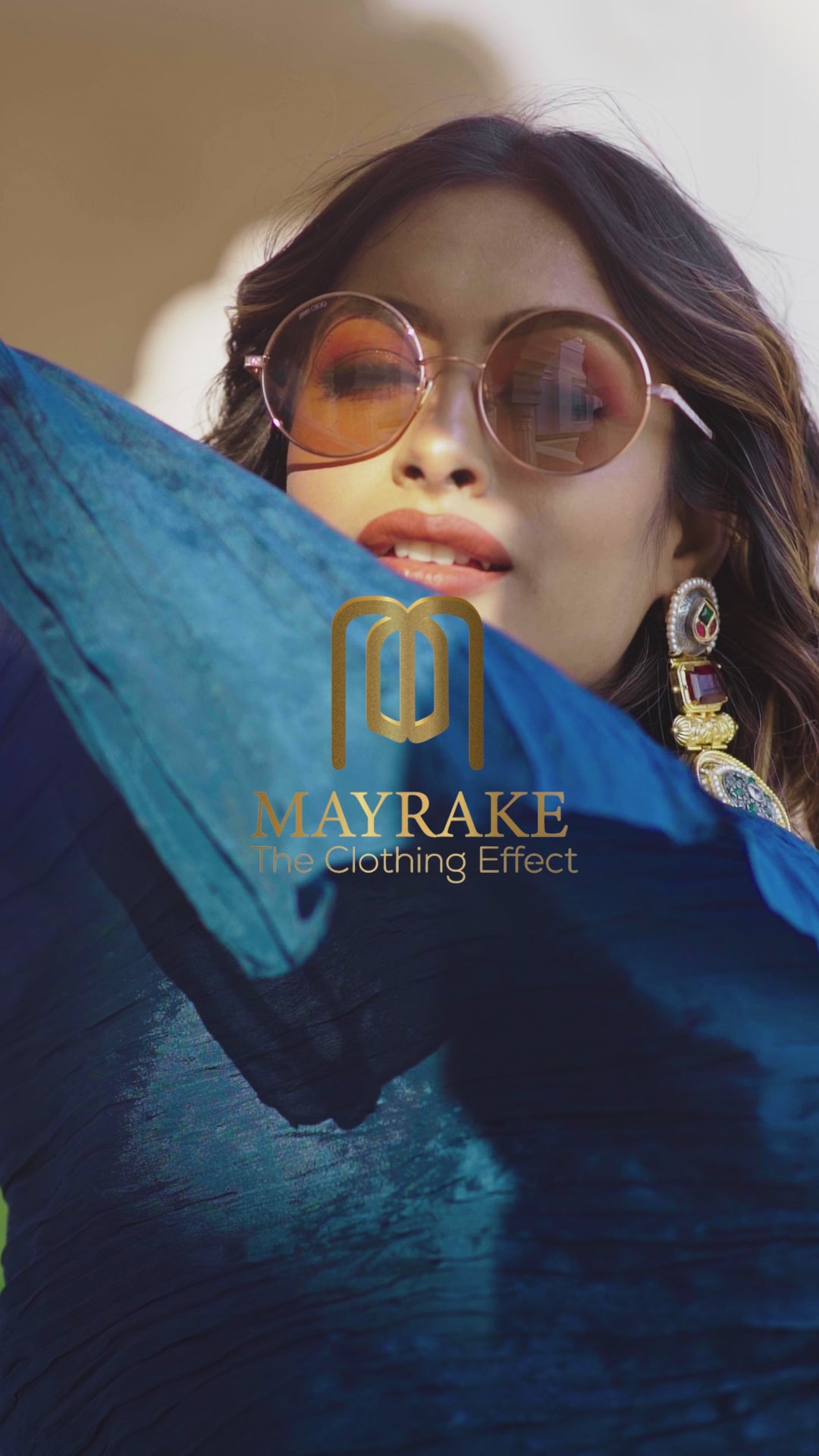 2-Piece Set – Turquoise Blue Pre-Draped Saree with Palazzo